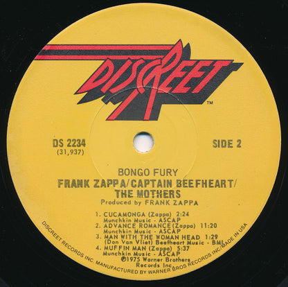 Zappa* / Beefheart* / Mothers* : Bongo Fury (LP, Album, Cap)