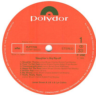 James Brown : Slaughter's Big Rip-Off (LP, Album, RE, Gat)