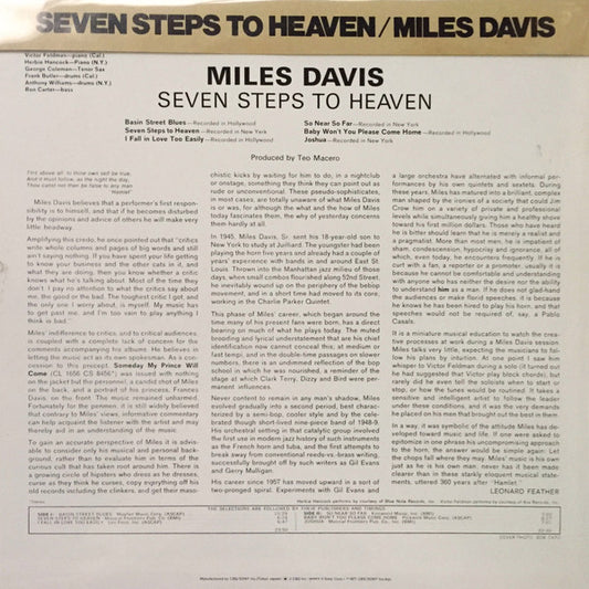 Miles Davis : Seven Steps To Heaven (LP, Album, RE)