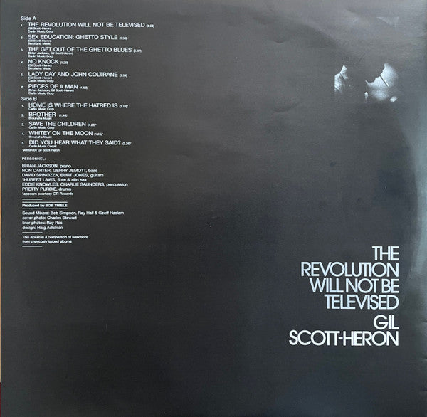Gil Scott-Heron : The Revolution Will Not Be Televised (LP, Comp, RE)