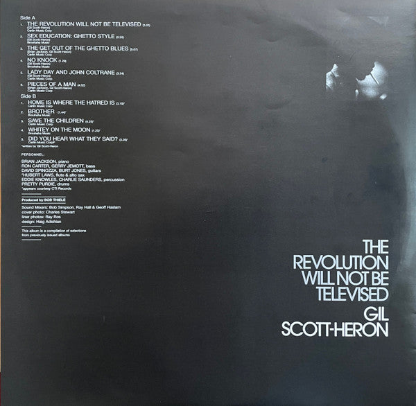 Gil Scott-Heron : The Revolution Will Not Be Televised (LP, Comp, RE)