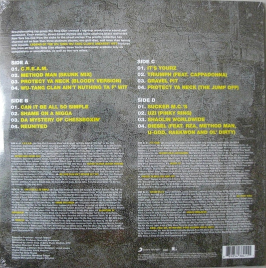 Wu-Tang Clan : Legend Of The Wu-Tang: Wu-Tang Clan's Greatest Hits (2xLP, Comp, RE, RP, 180)