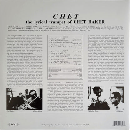 Chet Baker : Chet (LP, Album, Dlx, RE, 180)