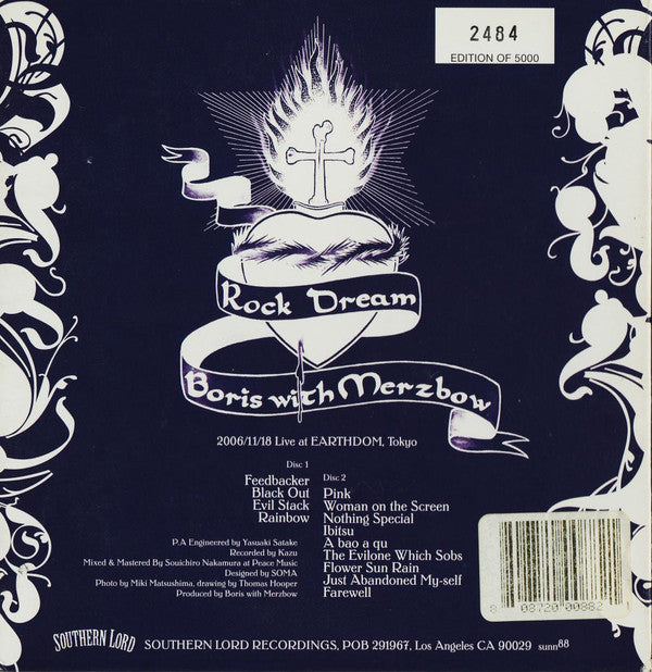 Boris (3) With Merzbow : Rock Dream (2xCD, Album, Ltd, Num)
