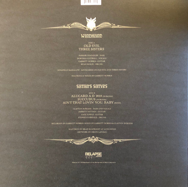 Windhand / Satan's Satyrs : Windhand / Satan's Satyrs (LP, Album, Ltd, Bab)