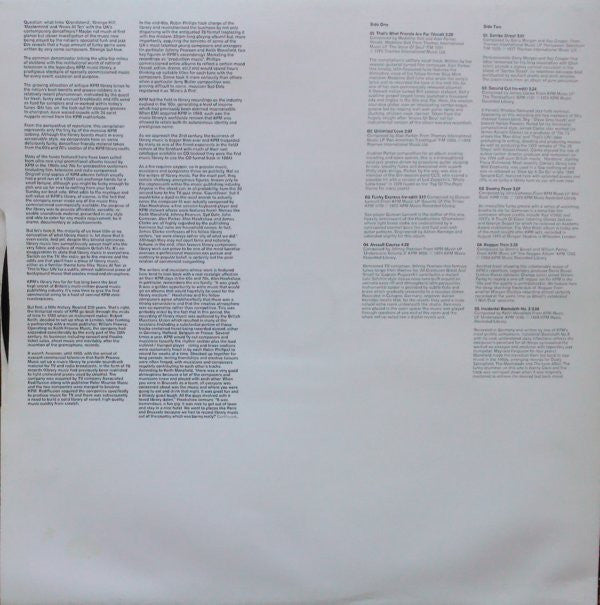 Various : The Cream Of The KPM Music Green Label Sessions (2xLP, Comp)