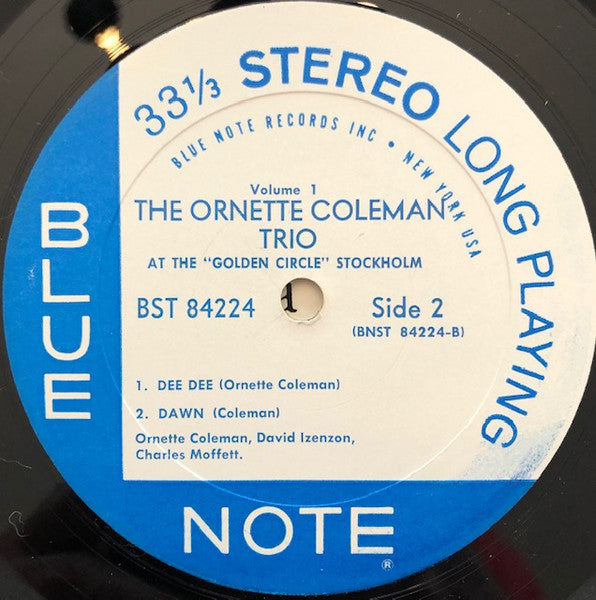 The Ornette Coleman Trio : At The "Golden Circle" Stockholm (Volume One) (LP, Album, RP)