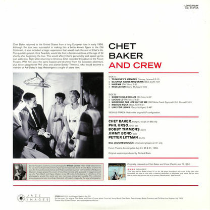 Chet Baker & Crew : Chet Baker & Crew (LP, Album, Ltd, RE, 180)