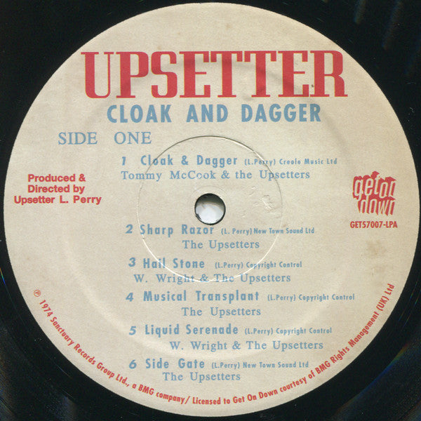 Lee Scratch Perry And The Upsetters* : Cloak And Dagger (LP, Album, RE)