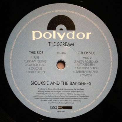 Siouxsie And The Banshees* : The Scream (LP, Album, RE, RM, 180)