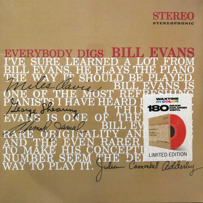 Bill Evans : Everybody Digs Bill Evans (LP, Album, Ltd, RE, Red)