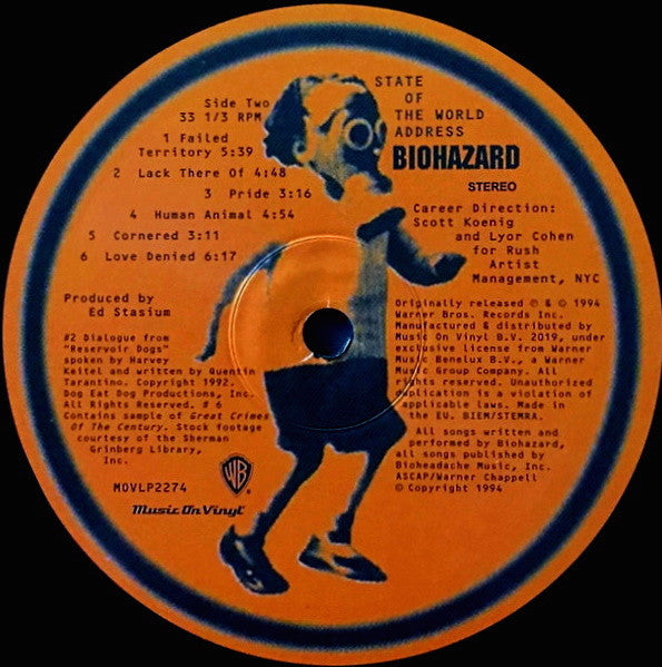 Biohazard : State Of The World Address  (LP, Album, RE, 180)