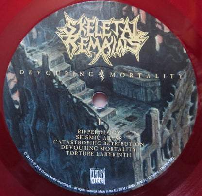 Skeletal Remains (3) : Devouring Mortality (LP, Album, Ltd, RE, Red)