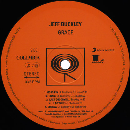 Jeff Buckley : Grace (LP, Album, RE, RP, 180)