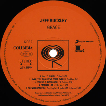 Jeff Buckley : Grace (LP, Album, RE, RP, 180)