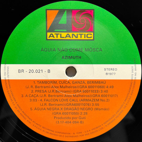 Azymuth : Águia Não Come Mosca (LP, Album, RE)