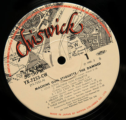 The Damned = ダムド* : Machine Gun Etiquette = マシンガン・エチケット (LP, Album)