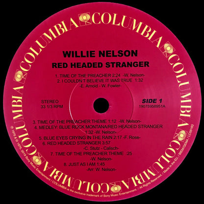 Willie Nelson : Red Headed Stranger (LP, Album, RE)