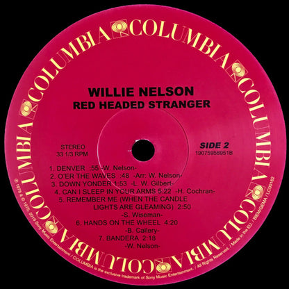 Willie Nelson : Red Headed Stranger (LP, Album, RE)