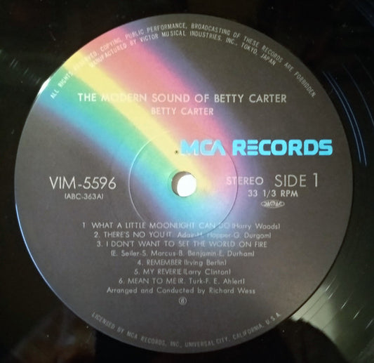 Betty Carter : The Modern Sound of Betty Carter (LP)