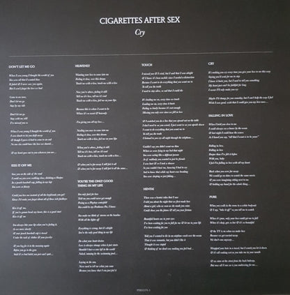 Cigarettes After Sex : Cry (LP, Album)