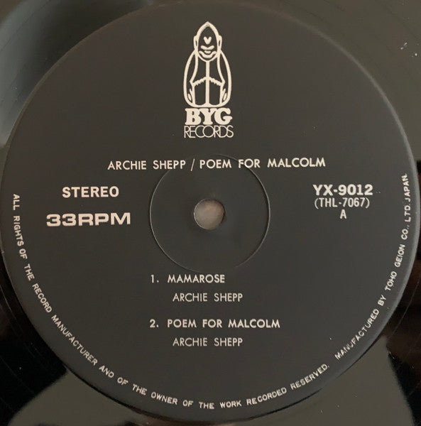 Archie Shepp : Poem For Malcolm / Blasé (2xLP, Comp)