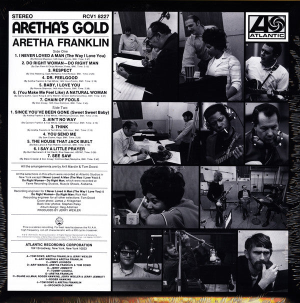 Aretha Franklin : Aretha's Gold (LP, Comp, RE)