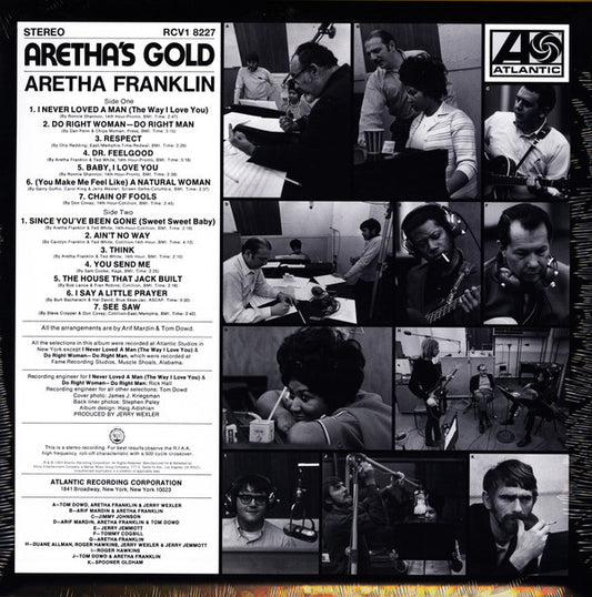 Aretha Franklin : Aretha's Gold (LP, Comp, RE)
