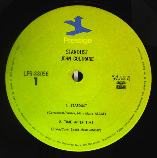 John Coltrane : Stardust (LP, Album, Mono, RE)