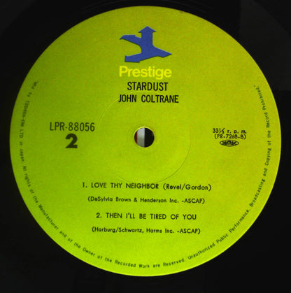 John Coltrane : Stardust (LP, Album, Mono, RE)