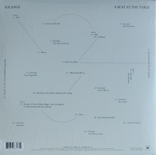 Solange (2) : A Seat At The Table (2xLP, Album, RE)