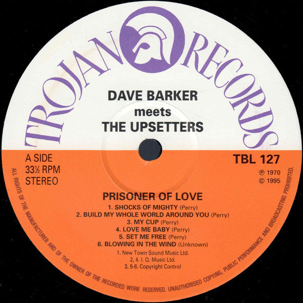Dave Barker (2) Meets The Upsetters : Prisoner Of Love (LP, Album, RE)