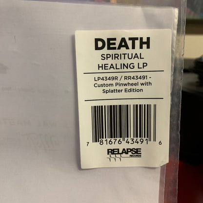 Death (2) : Spiritual Healing (LP, Album, Ltd, RE, RP, Pin)