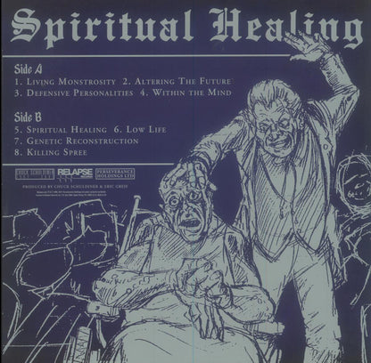 Death (2) : Spiritual Healing (LP, Album, Ltd, RE, RP, Pin)