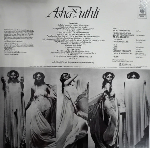 Asha Puthli : Asha Puthli  (LP, Album, RSD, RE, Blu)
