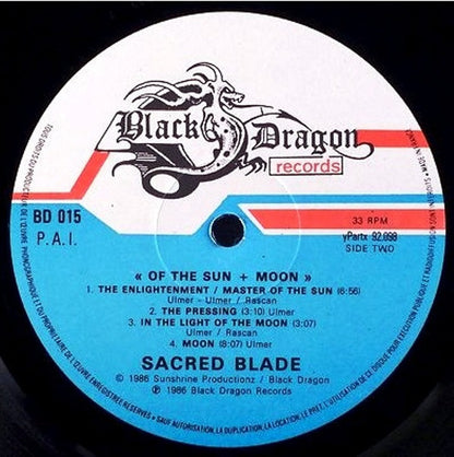 Sacred Blade : Of The Sun + Moon (LP, Album)