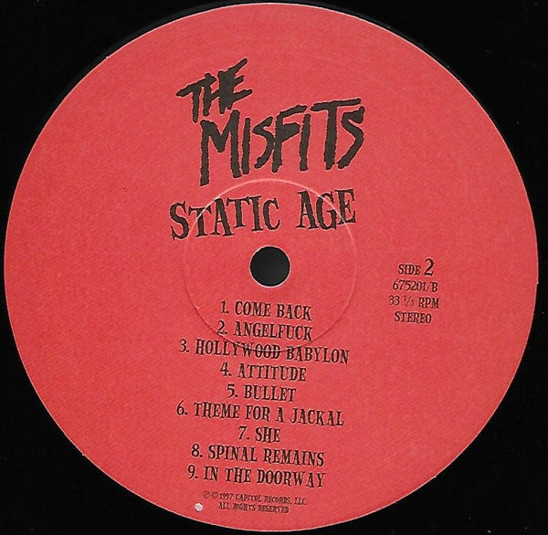The Misfits* : Static Age (LP, Album, RE)