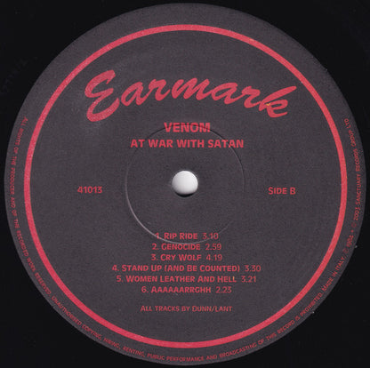 Venom (8) : At War With Satan (LP, Album, RE, 180)