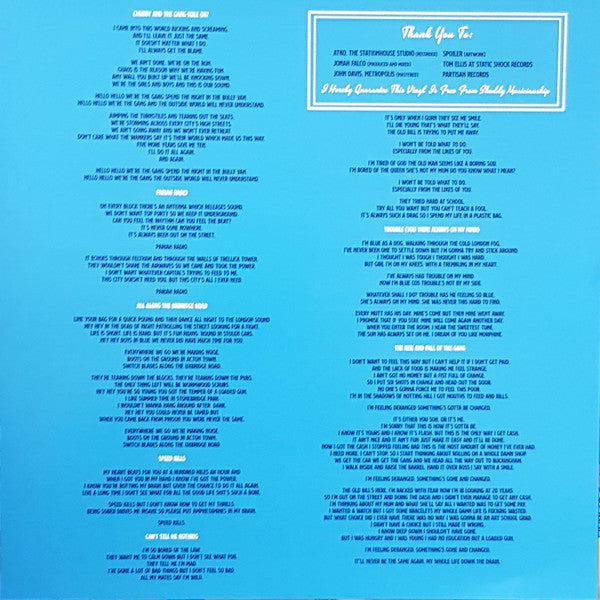 Chubby & The Gang : Speed Kills (LP, Album, RE, RM, Yel)