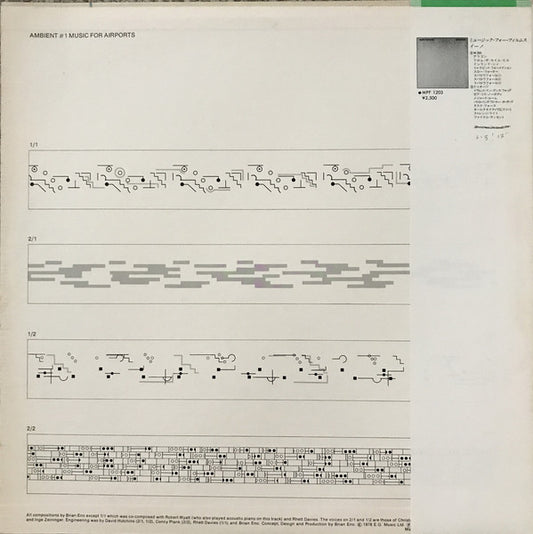Brian Eno : Ambient 1 (Music For Airports) (LP, Album)