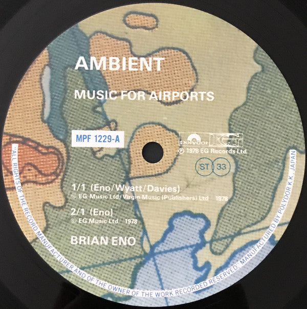 Brian Eno : Ambient 1 (Music For Airports) (LP, Album)