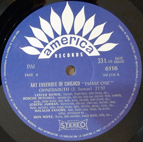 Art Ensemble Of Chicago* : Phase One (LP, Album, RE)