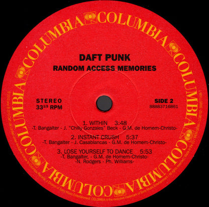 Daft Punk : Random Access Memories (2xLP, Album, RE, 180)