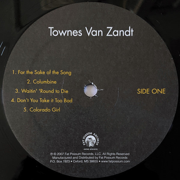 Townes Van Zandt : Townes Van Zandt (LP, Album, RE, RM)