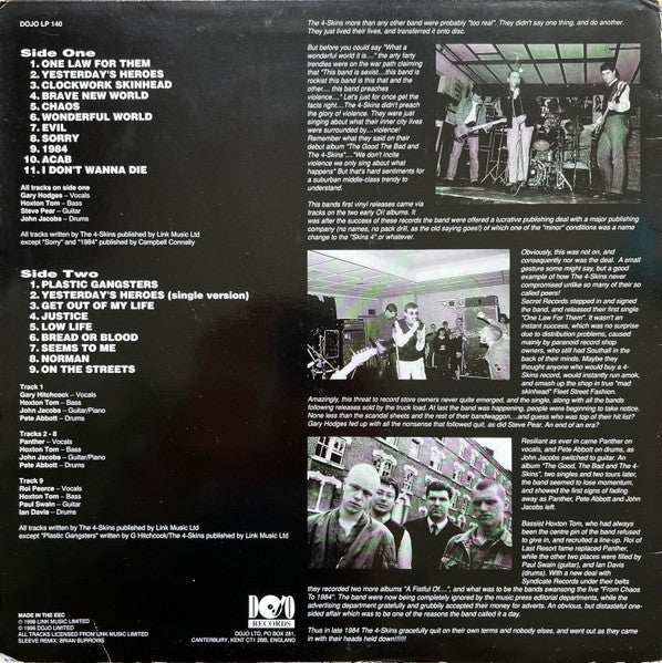 The 4 Skins* : The Best Of The 4 Skins (LP + 7" + Comp, RE)