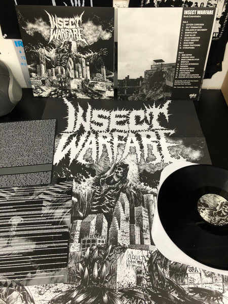 Insect Warfare : World Extermination (LP, Album, Ltd, RE, RM)