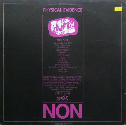 NON : Physical Evidence (LP, Album, Mono)