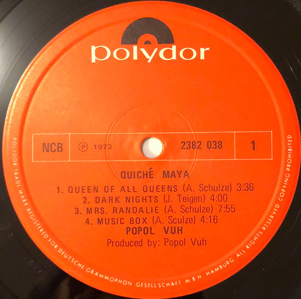 Popol Vuh (2) : Quiche Maya (LP, Album)