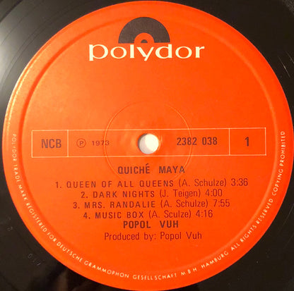Popol Vuh (2) : Quiche Maya (LP, Album)