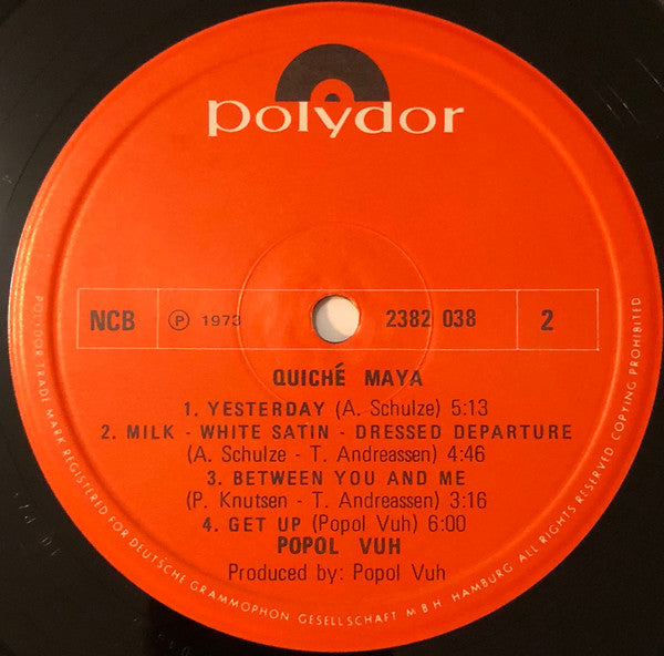 Popol Vuh (2) : Quiche Maya (LP, Album)